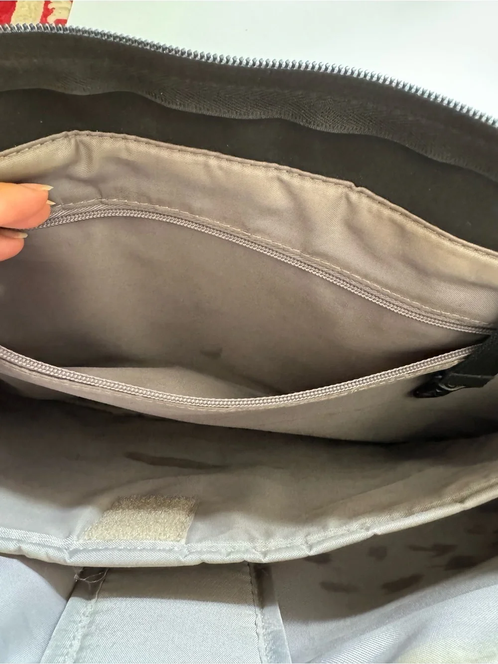 Brookstone Black Nylon Tote Bag